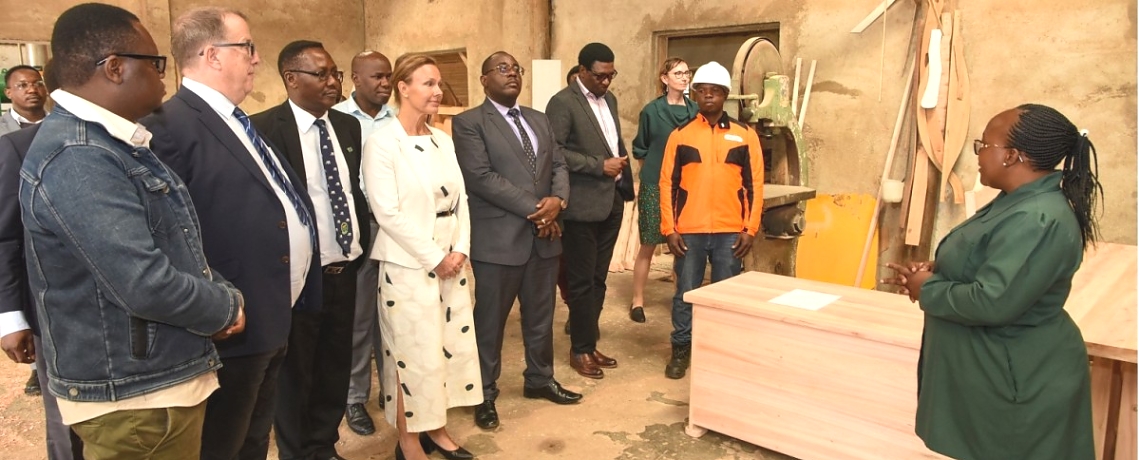 Ministry of Natural Resources and Tourism and Embassy of Finland visit to Forestry and Wood Industries Training Center on 18th April 2023